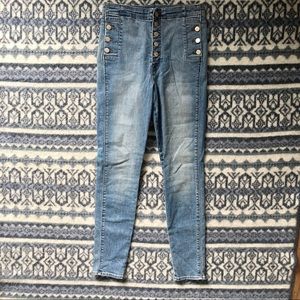 J BRAND HIGH WAISTED SKINNY JEANS